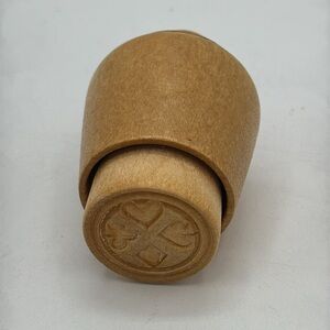 Antique butter press mold with card suit symbols